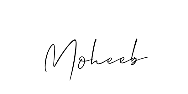 if you are searching for the best signature style for your name Moheeb. so please give up your signature search. here we have designed multiple signature styles  using Allison_Script. Moheeb signature style 2 images and pictures png
