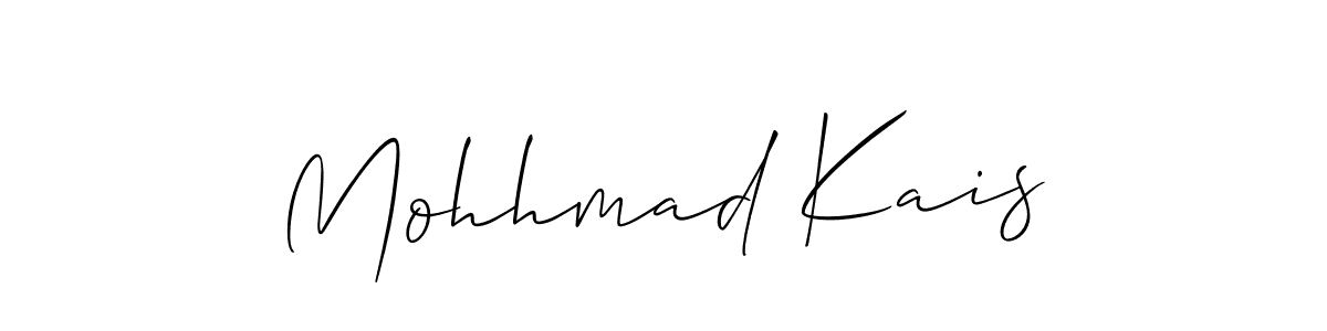 Make a beautiful signature design for name Mohhmad Kais. With this signature (Allison_Script) style, you can create a handwritten signature for free. Mohhmad Kais signature style 2 images and pictures png