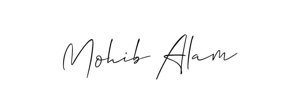 Also we have Mohib Alam name is the best signature style. Create professional handwritten signature collection using Allison_Script autograph style. Mohib Alam signature style 2 images and pictures png