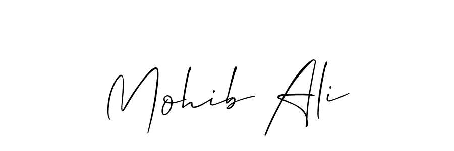 Best and Professional Signature Style for Mohib Ali. Allison_Script Best Signature Style Collection. Mohib Ali signature style 2 images and pictures png