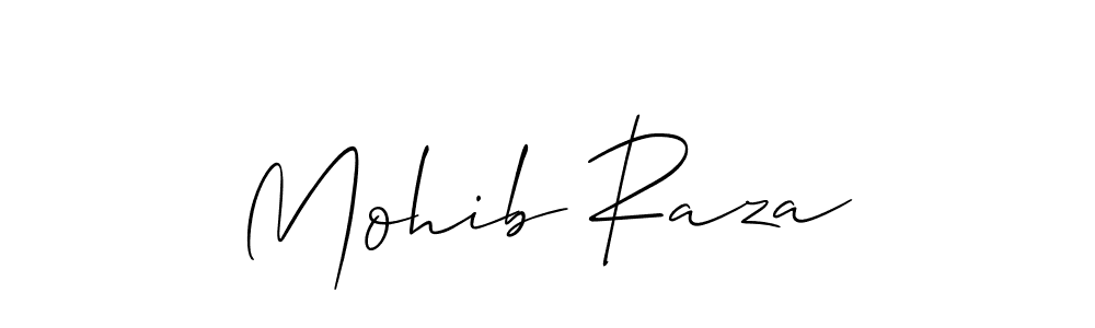 Mohib Raza stylish signature style. Best Handwritten Sign (Allison_Script) for my name. Handwritten Signature Collection Ideas for my name Mohib Raza. Mohib Raza signature style 2 images and pictures png