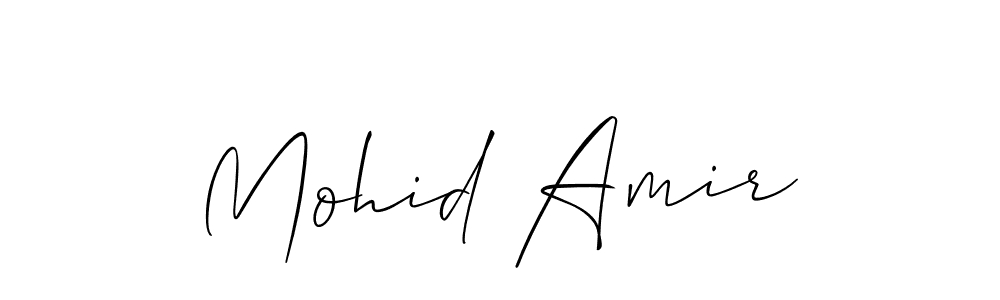 Also we have Mohid Amir name is the best signature style. Create professional handwritten signature collection using Allison_Script autograph style. Mohid Amir signature style 2 images and pictures png