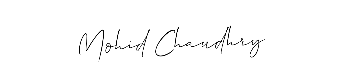 Also You can easily find your signature by using the search form. We will create Mohid Chaudhry name handwritten signature images for you free of cost using Allison_Script sign style. Mohid Chaudhry signature style 2 images and pictures png