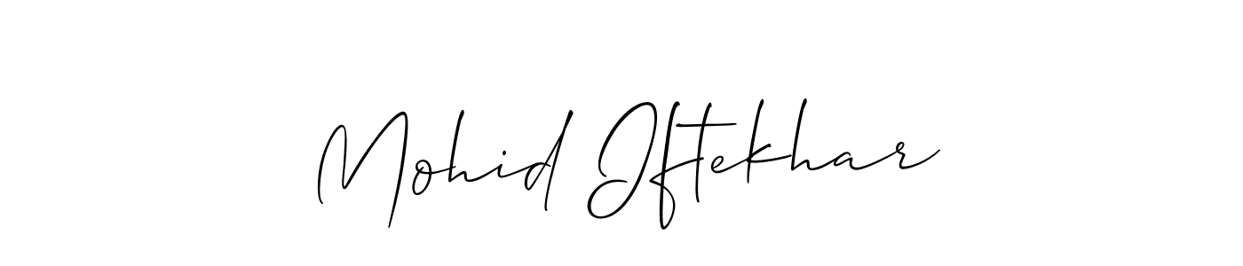 Similarly Allison_Script is the best handwritten signature design. Signature creator online .You can use it as an online autograph creator for name Mohid Iftekhar. Mohid Iftekhar signature style 2 images and pictures png