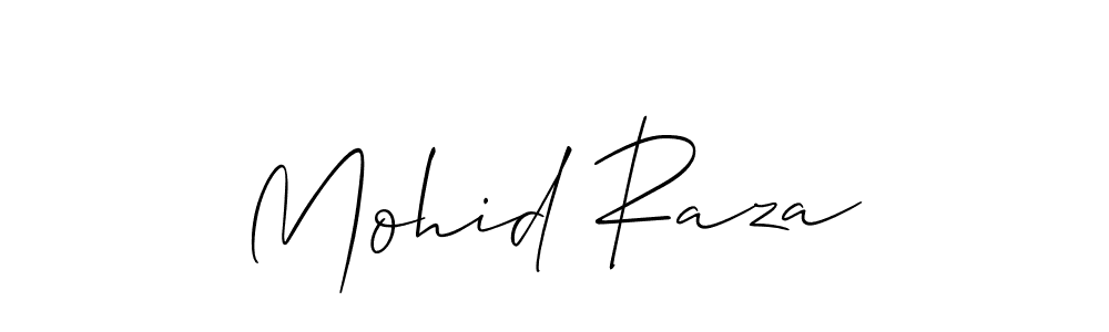 How to make Mohid Raza name signature. Use Allison_Script style for creating short signs online. This is the latest handwritten sign. Mohid Raza signature style 2 images and pictures png