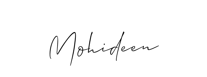 Allison_Script is a professional signature style that is perfect for those who want to add a touch of class to their signature. It is also a great choice for those who want to make their signature more unique. Get Mohideen name to fancy signature for free. Mohideen signature style 2 images and pictures png