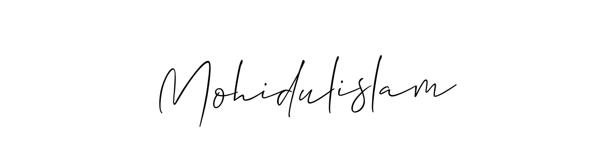 Design your own signature with our free online signature maker. With this signature software, you can create a handwritten (Allison_Script) signature for name Mohidulislam. Mohidulislam signature style 2 images and pictures png