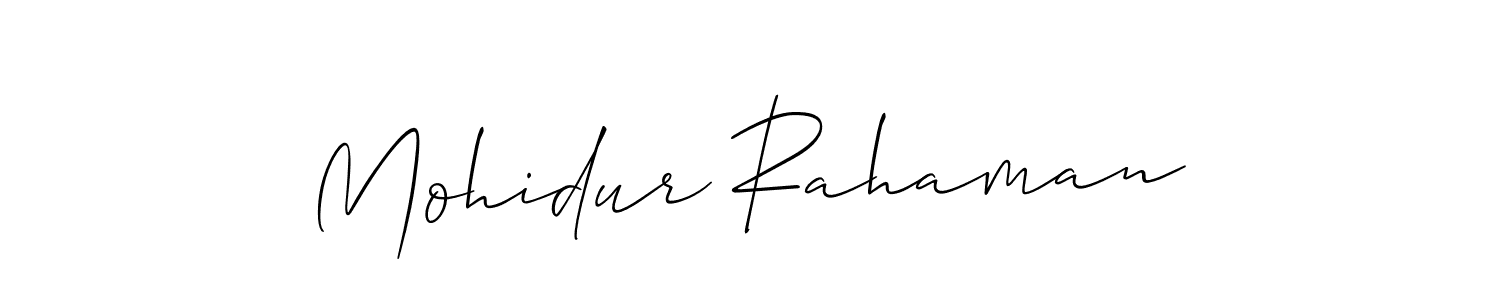 Also You can easily find your signature by using the search form. We will create Mohidur Rahaman name handwritten signature images for you free of cost using Allison_Script sign style. Mohidur Rahaman signature style 2 images and pictures png