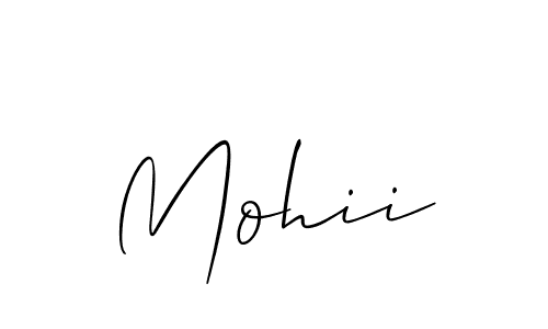 Make a beautiful signature design for name Mohii. With this signature (Allison_Script) style, you can create a handwritten signature for free. Mohii signature style 2 images and pictures png