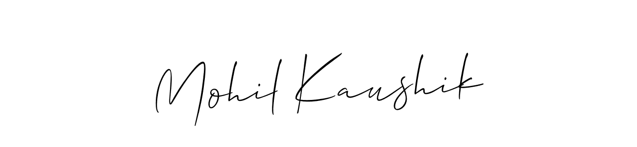 Once you've used our free online signature maker to create your best signature Allison_Script style, it's time to enjoy all of the benefits that Mohil Kaushik name signing documents. Mohil Kaushik signature style 2 images and pictures png