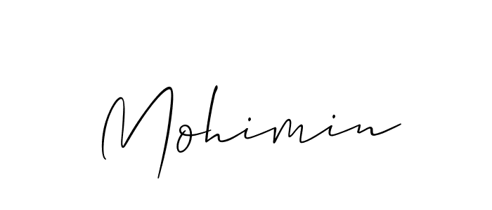 Similarly Allison_Script is the best handwritten signature design. Signature creator online .You can use it as an online autograph creator for name Mohimin. Mohimin signature style 2 images and pictures png
