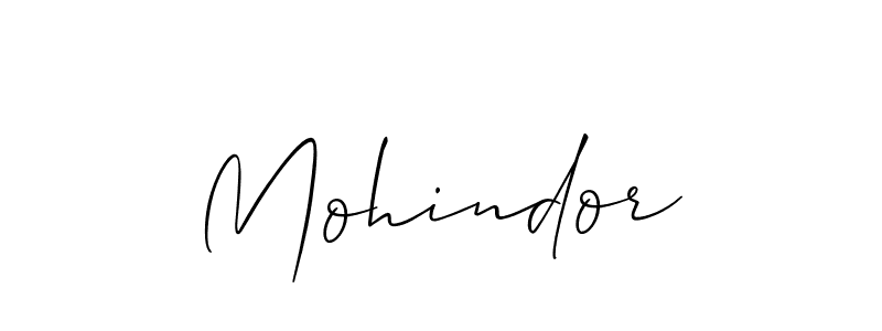 How to make Mohindor name signature. Use Allison_Script style for creating short signs online. This is the latest handwritten sign. Mohindor signature style 2 images and pictures png