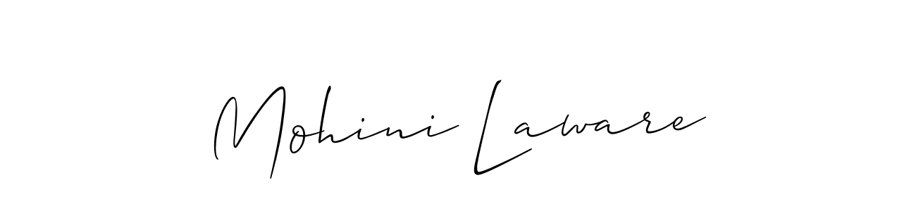 Similarly Allison_Script is the best handwritten signature design. Signature creator online .You can use it as an online autograph creator for name Mohini Laware. Mohini Laware signature style 2 images and pictures png