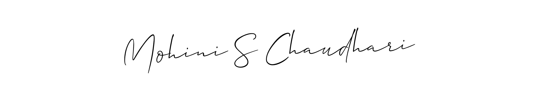 Mohini S Chaudhari stylish signature style. Best Handwritten Sign (Allison_Script) for my name. Handwritten Signature Collection Ideas for my name Mohini S Chaudhari. Mohini S Chaudhari signature style 2 images and pictures png