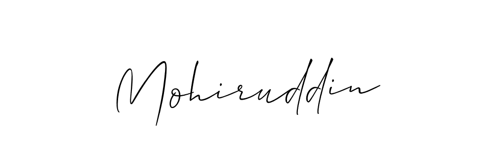 Create a beautiful signature design for name Mohiruddin. With this signature (Allison_Script) fonts, you can make a handwritten signature for free. Mohiruddin signature style 2 images and pictures png