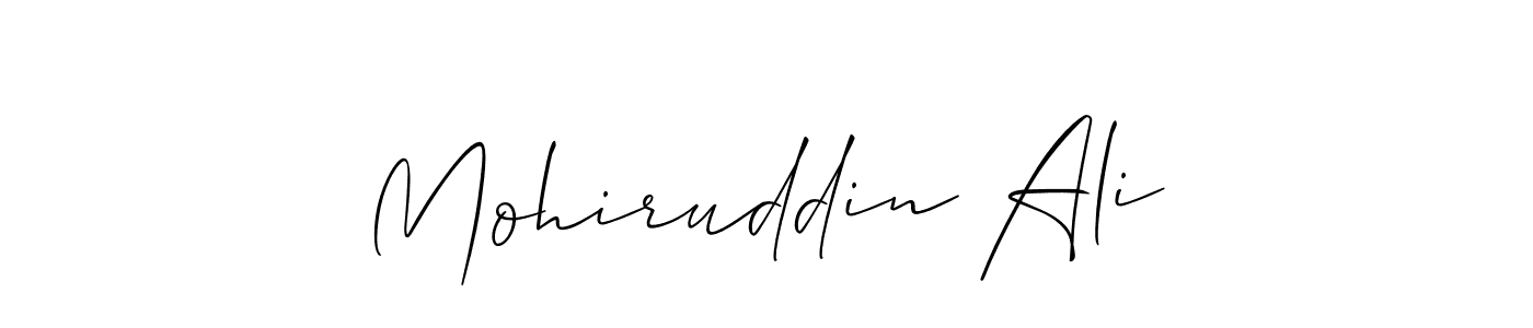 How to make Mohiruddin Ali name signature. Use Allison_Script style for creating short signs online. This is the latest handwritten sign. Mohiruddin Ali signature style 2 images and pictures png