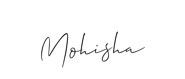 if you are searching for the best signature style for your name Mohisha. so please give up your signature search. here we have designed multiple signature styles  using Allison_Script. Mohisha signature style 2 images and pictures png