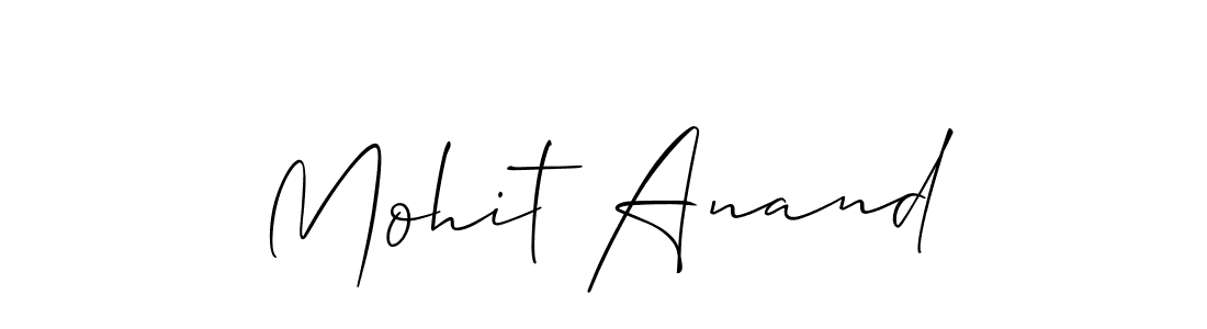Mohit Anand stylish signature style. Best Handwritten Sign (Allison_Script) for my name. Handwritten Signature Collection Ideas for my name Mohit Anand. Mohit Anand signature style 2 images and pictures png