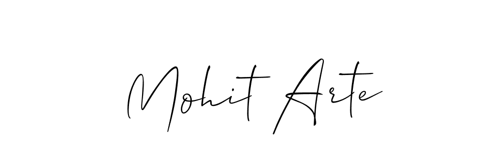 Make a short Mohit Arte signature style. Manage your documents anywhere anytime using Allison_Script. Create and add eSignatures, submit forms, share and send files easily. Mohit Arte signature style 2 images and pictures png
