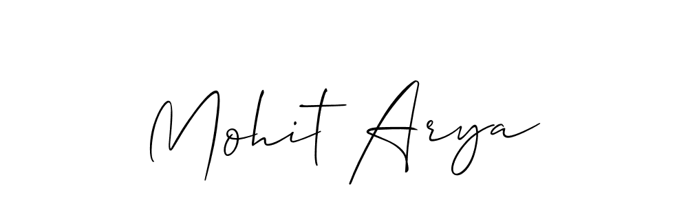 You should practise on your own different ways (Allison_Script) to write your name (Mohit Arya) in signature. don't let someone else do it for you. Mohit Arya signature style 2 images and pictures png