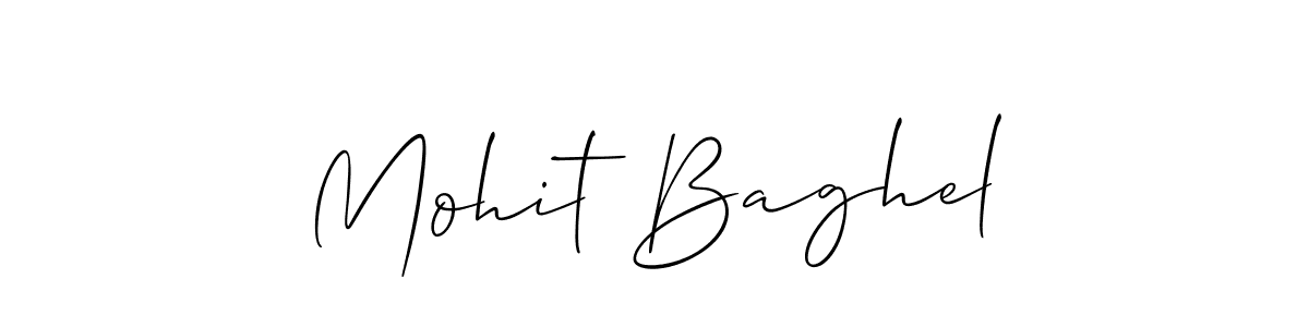 Use a signature maker to create a handwritten signature online. With this signature software, you can design (Allison_Script) your own signature for name Mohit Baghel. Mohit Baghel signature style 2 images and pictures png