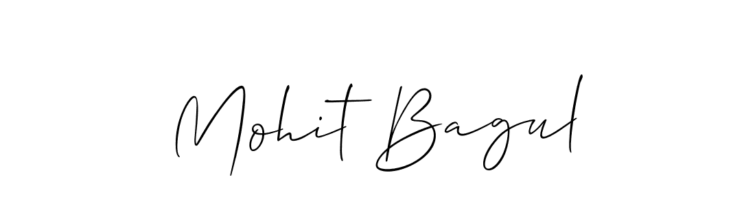 Mohit Bagul stylish signature style. Best Handwritten Sign (Allison_Script) for my name. Handwritten Signature Collection Ideas for my name Mohit Bagul. Mohit Bagul signature style 2 images and pictures png