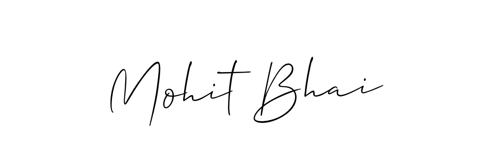 How to make Mohit Bhai signature? Allison_Script is a professional autograph style. Create handwritten signature for Mohit Bhai name. Mohit Bhai signature style 2 images and pictures png