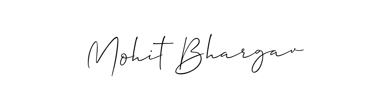Also we have Mohit Bhargav name is the best signature style. Create professional handwritten signature collection using Allison_Script autograph style. Mohit Bhargav signature style 2 images and pictures png