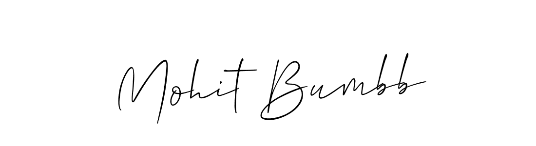 Make a beautiful signature design for name Mohit Bumbb. Use this online signature maker to create a handwritten signature for free. Mohit Bumbb signature style 2 images and pictures png
