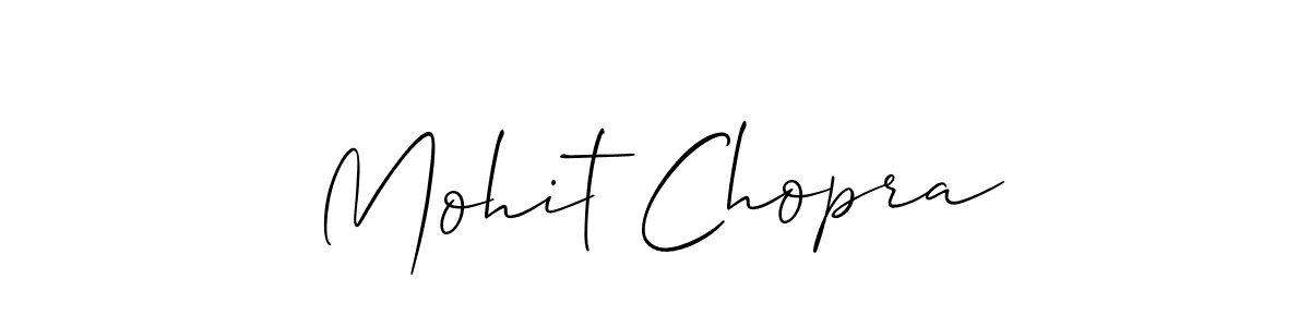 Make a beautiful signature design for name Mohit Chopra. With this signature (Allison_Script) style, you can create a handwritten signature for free. Mohit Chopra signature style 2 images and pictures png