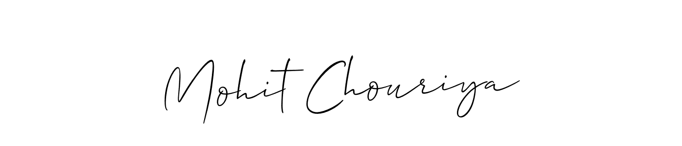 Make a beautiful signature design for name Mohit Chouriya. Use this online signature maker to create a handwritten signature for free. Mohit Chouriya signature style 2 images and pictures png