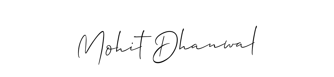 Also You can easily find your signature by using the search form. We will create Mohit Dhanwal name handwritten signature images for you free of cost using Allison_Script sign style. Mohit Dhanwal signature style 2 images and pictures png