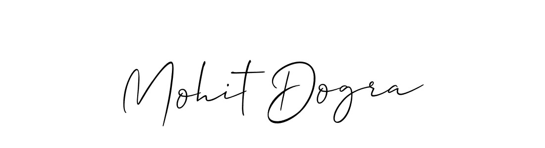 How to make Mohit Dogra signature? Allison_Script is a professional autograph style. Create handwritten signature for Mohit Dogra name. Mohit Dogra signature style 2 images and pictures png