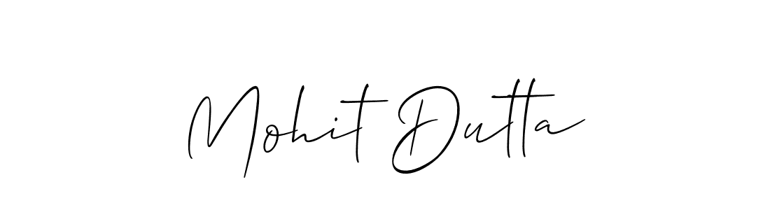 Use a signature maker to create a handwritten signature online. With this signature software, you can design (Allison_Script) your own signature for name Mohit Dutta. Mohit Dutta signature style 2 images and pictures png