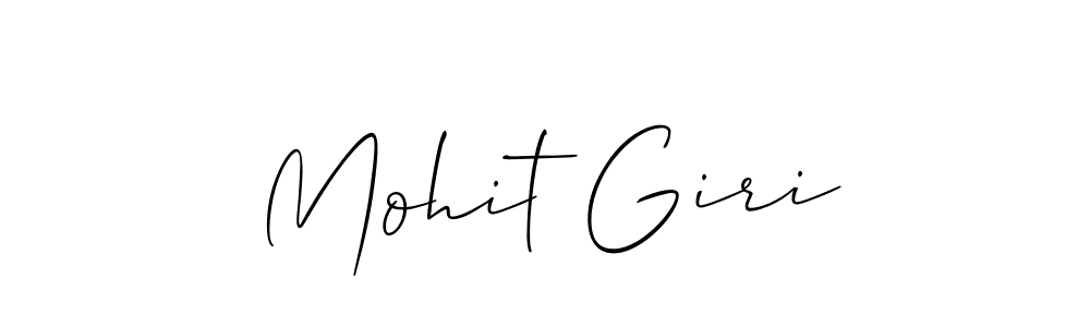 How to make Mohit Giri name signature. Use Allison_Script style for creating short signs online. This is the latest handwritten sign. Mohit Giri signature style 2 images and pictures png