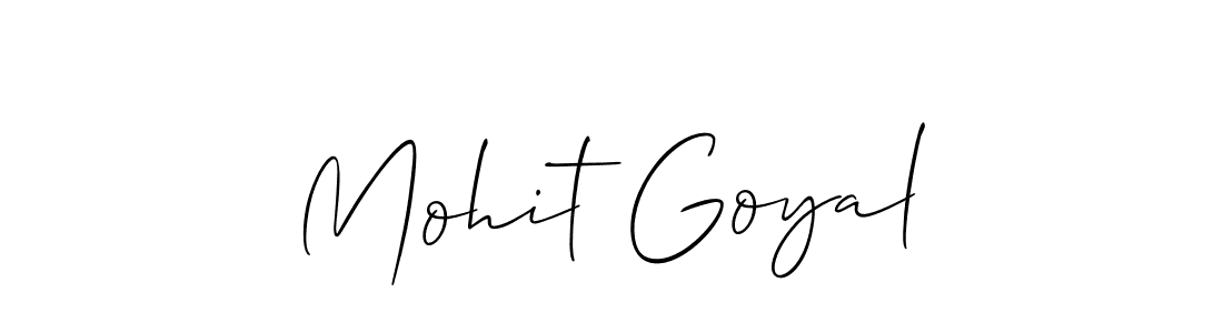 It looks lik you need a new signature style for name Mohit Goyal. Design unique handwritten (Allison_Script) signature with our free signature maker in just a few clicks. Mohit Goyal signature style 2 images and pictures png