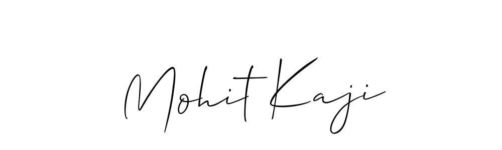 Make a beautiful signature design for name Mohit Kaji. With this signature (Allison_Script) style, you can create a handwritten signature for free. Mohit Kaji signature style 2 images and pictures png