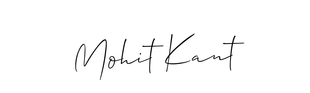 Use a signature maker to create a handwritten signature online. With this signature software, you can design (Allison_Script) your own signature for name Mohit Kant. Mohit Kant signature style 2 images and pictures png