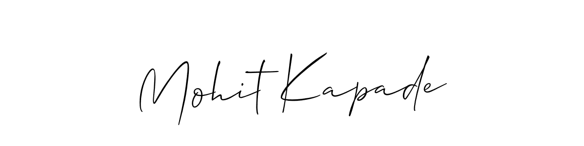 How to make Mohit Kapade signature? Allison_Script is a professional autograph style. Create handwritten signature for Mohit Kapade name. Mohit Kapade signature style 2 images and pictures png