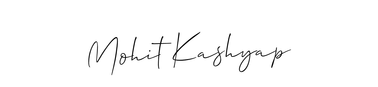 Mohit Kashyap stylish signature style. Best Handwritten Sign (Allison_Script) for my name. Handwritten Signature Collection Ideas for my name Mohit Kashyap. Mohit Kashyap signature style 2 images and pictures png