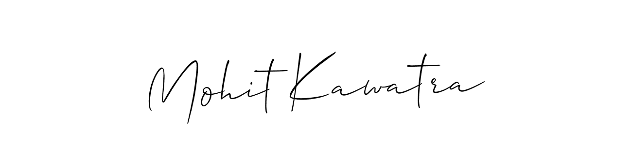 The best way (Allison_Script) to make a short signature is to pick only two or three words in your name. The name Mohit Kawatra include a total of six letters. For converting this name. Mohit Kawatra signature style 2 images and pictures png