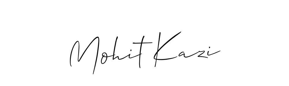 Mohit Kazi stylish signature style. Best Handwritten Sign (Allison_Script) for my name. Handwritten Signature Collection Ideas for my name Mohit Kazi. Mohit Kazi signature style 2 images and pictures png