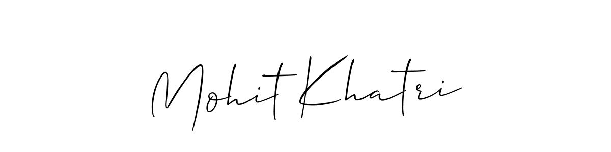 Similarly Allison_Script is the best handwritten signature design. Signature creator online .You can use it as an online autograph creator for name Mohit Khatri. Mohit Khatri signature style 2 images and pictures png