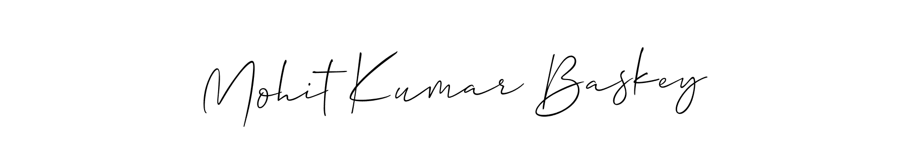 You should practise on your own different ways (Allison_Script) to write your name (Mohit Kumar Baskey) in signature. don't let someone else do it for you. Mohit Kumar Baskey signature style 2 images and pictures png