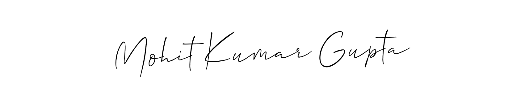 Design your own signature with our free online signature maker. With this signature software, you can create a handwritten (Allison_Script) signature for name Mohit Kumar Gupta. Mohit Kumar Gupta signature style 2 images and pictures png