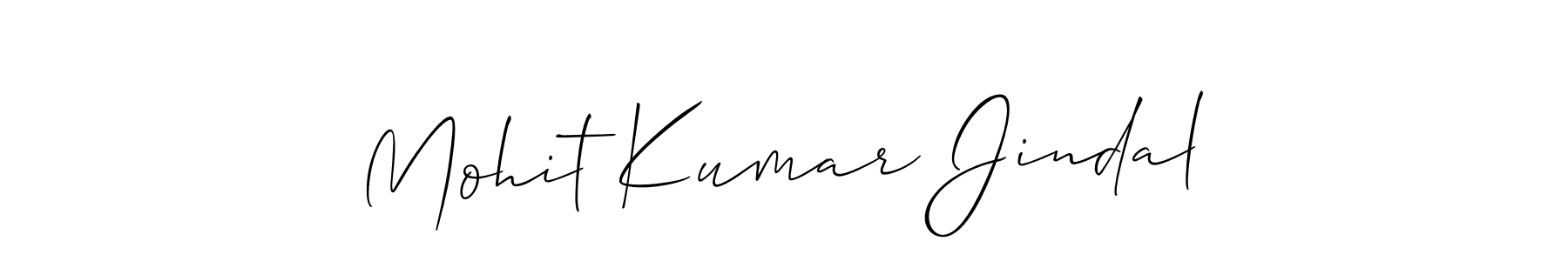 Use a signature maker to create a handwritten signature online. With this signature software, you can design (Allison_Script) your own signature for name Mohit Kumar Jindal. Mohit Kumar Jindal signature style 2 images and pictures png