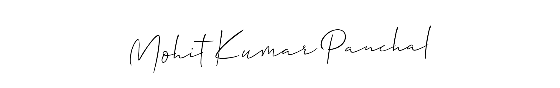 Use a signature maker to create a handwritten signature online. With this signature software, you can design (Allison_Script) your own signature for name Mohit Kumar Panchal. Mohit Kumar Panchal signature style 2 images and pictures png