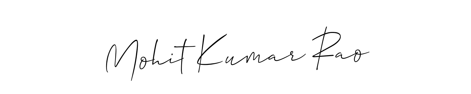Similarly Allison_Script is the best handwritten signature design. Signature creator online .You can use it as an online autograph creator for name Mohit Kumar Rao. Mohit Kumar Rao signature style 2 images and pictures png
