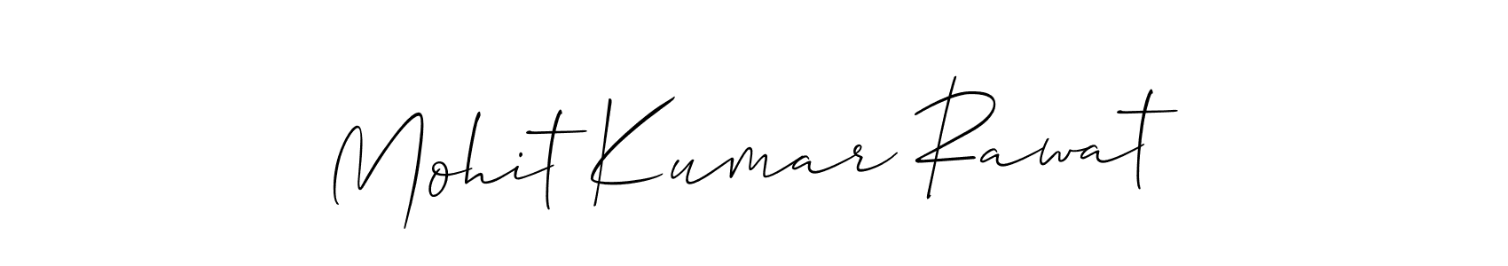 How to make Mohit Kumar Rawat name signature. Use Allison_Script style for creating short signs online. This is the latest handwritten sign. Mohit Kumar Rawat signature style 2 images and pictures png