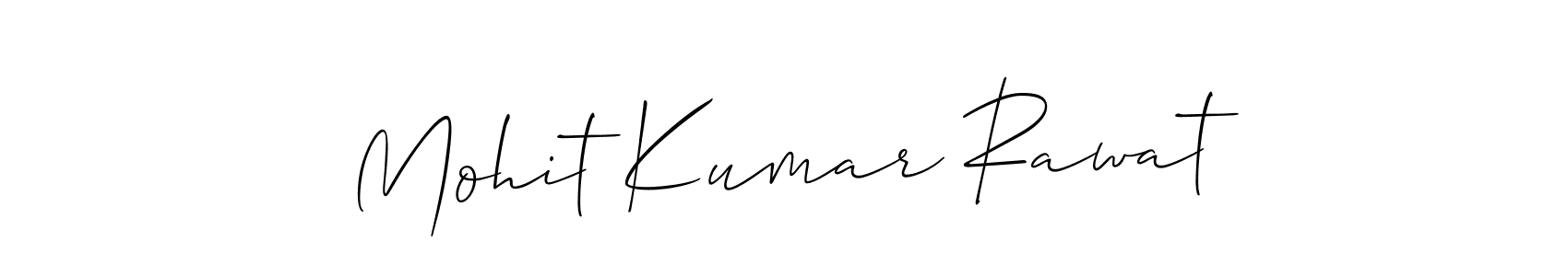 How to make Mohit Kumar Rawat name signature. Use Allison_Script style for creating short signs online. This is the latest handwritten sign. Mohit Kumar Rawat signature style 2 images and pictures png